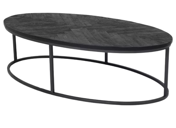 Oval Fishbone Coffee Table